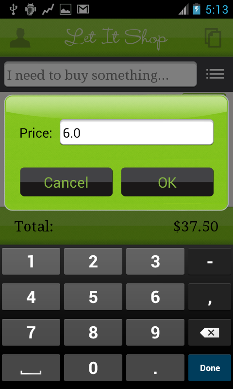 Мобильное приложении «Let it Shop», для android. Мобильное приложении «Let it Shop», для android.